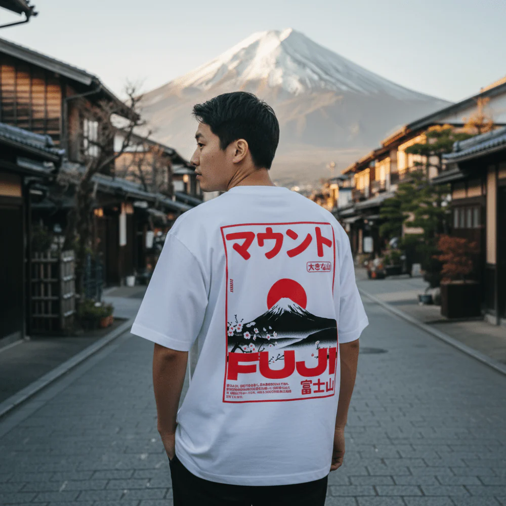 Fuji - T-shirt japonais oversize - Image 7