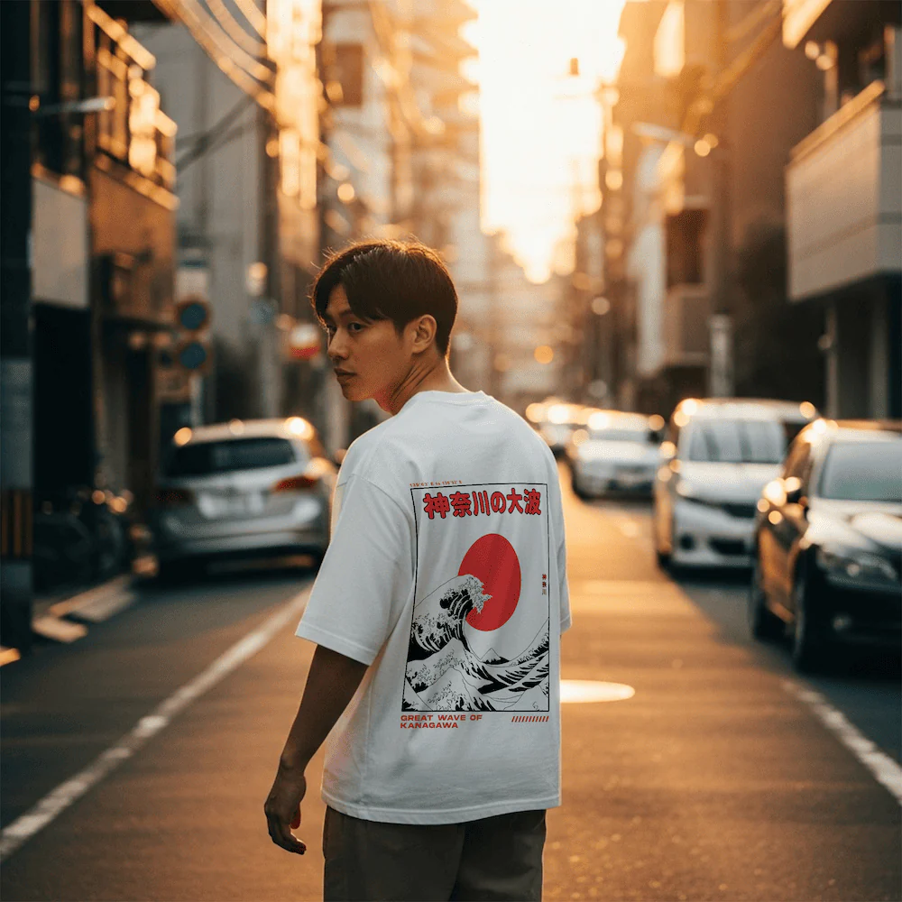 Kanagawa 2.0 - T-shirt japonais oversize - Image 8