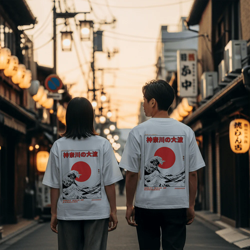 Kanagawa 2.0 - T-shirt japonais oversize - Image 9