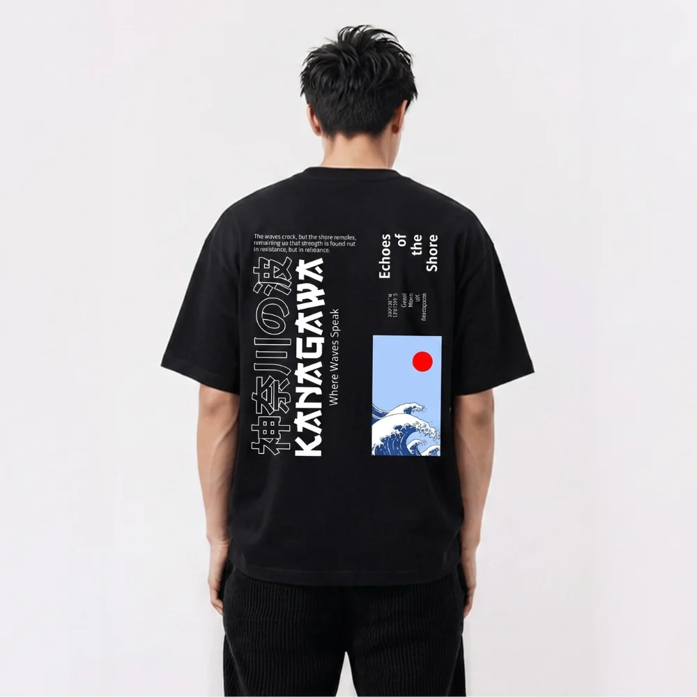 Kanagawa - T-shirt japonais oversize - Image 4