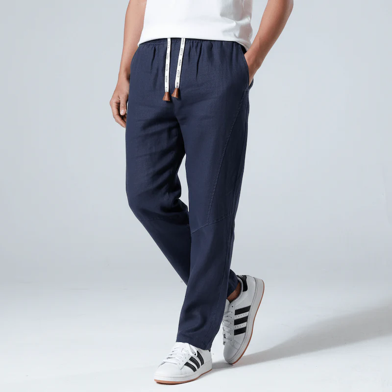 Pack de 3 x Tsuki - Pantalon confort japonais en lin - Image 2