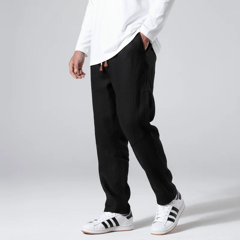 Pack de 3 x Tsuki - Pantalon confort japonais en lin - Image 3
