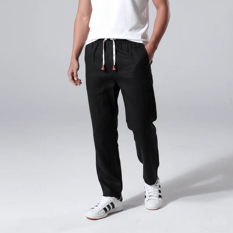 Pack de 3 x Tsuki - Pantalon confort japonais en lin - Image 4