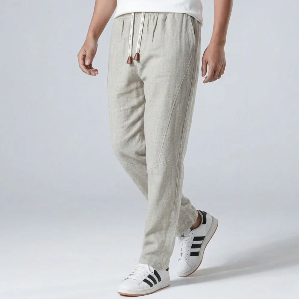 Pack de 3 x Tsuki - Pantalon confort japonais en lin - Image 7