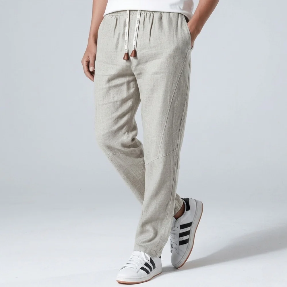 Pack de 3 x Tsuki - Pantalon confort japonais en lin - Image 8