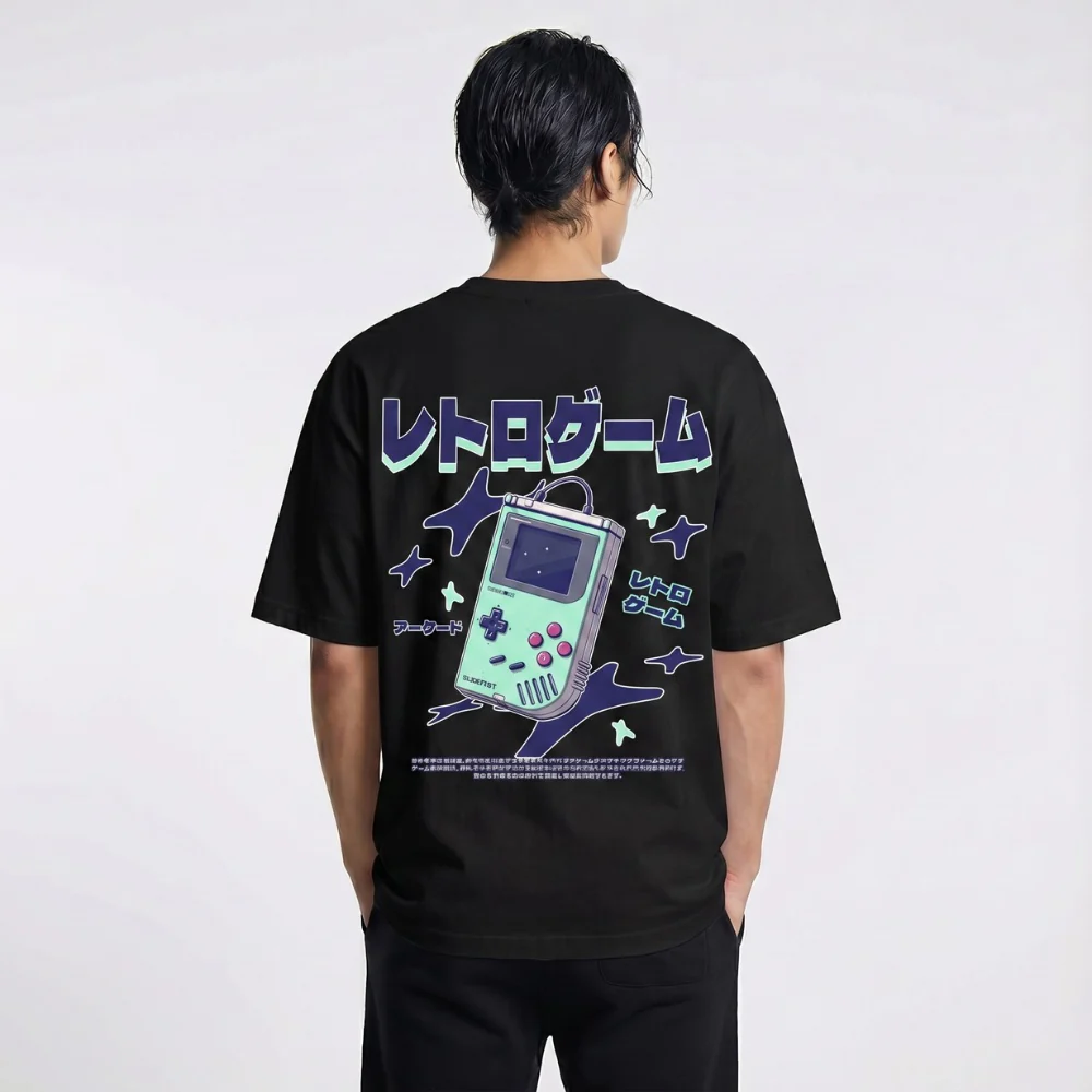Retoro Gēmu - T-shirt japonais oversize - Image 4