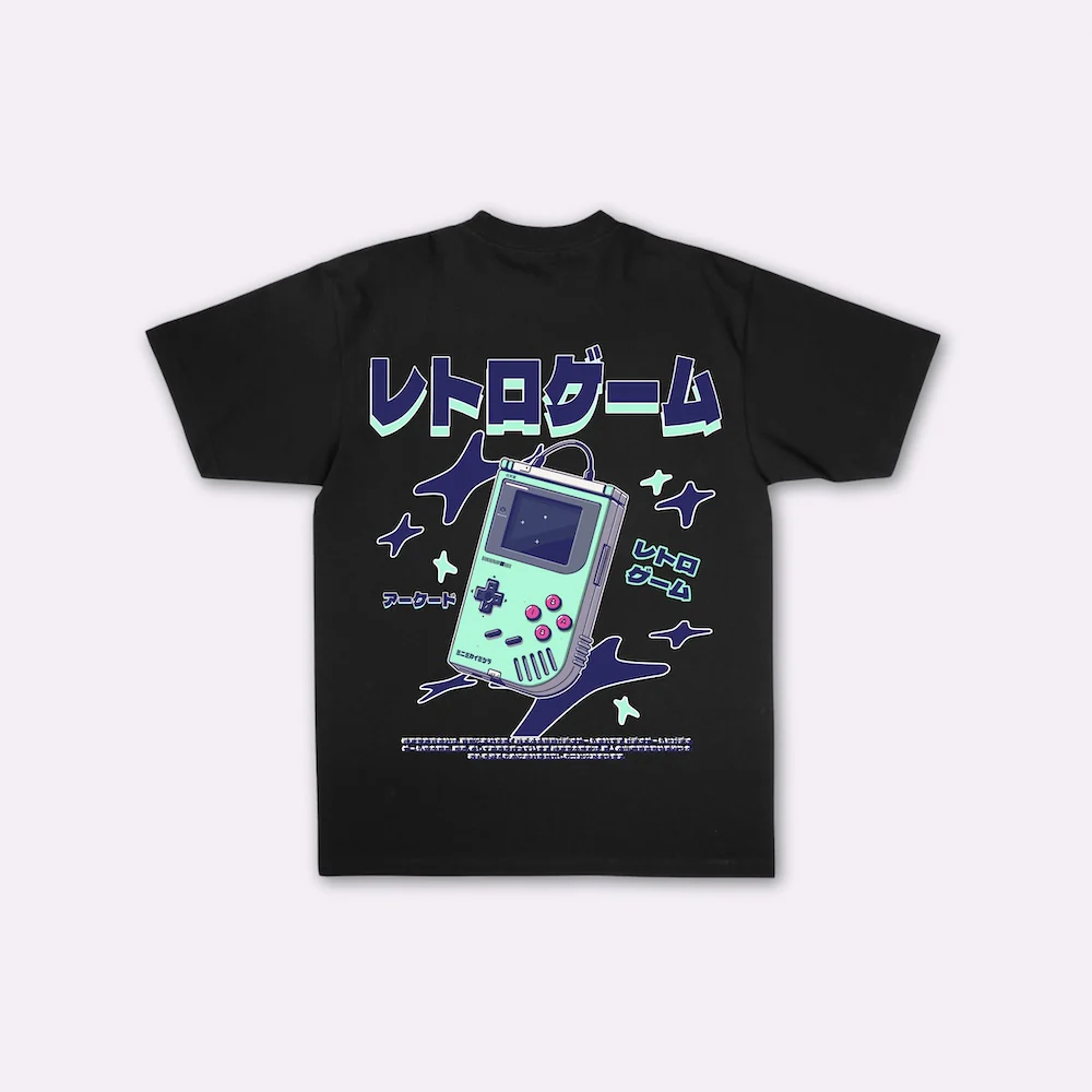 Retoro Gēmu - T-shirt japonais oversize - Image 5