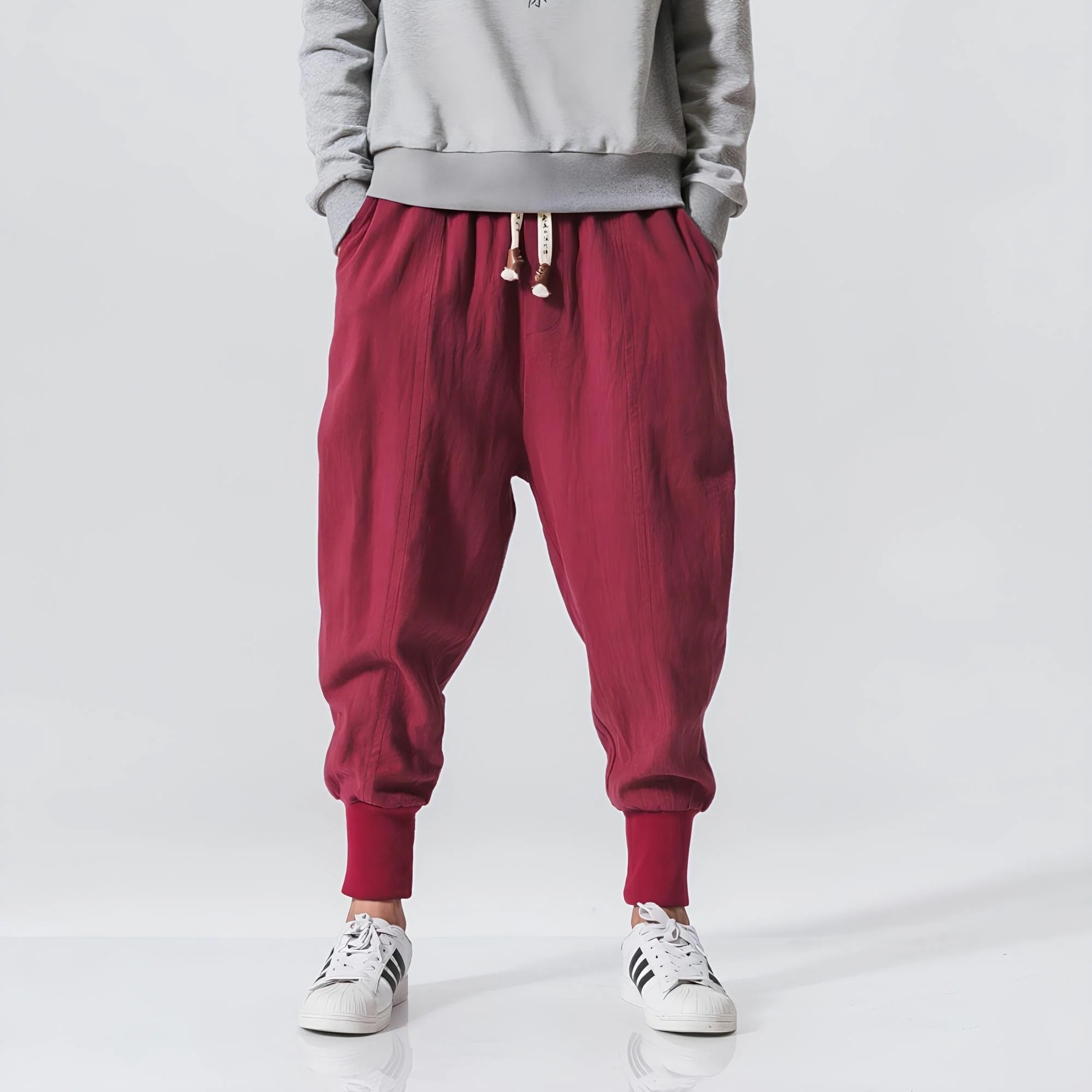 Riku - Pantalon harem confort en coton - Image 10