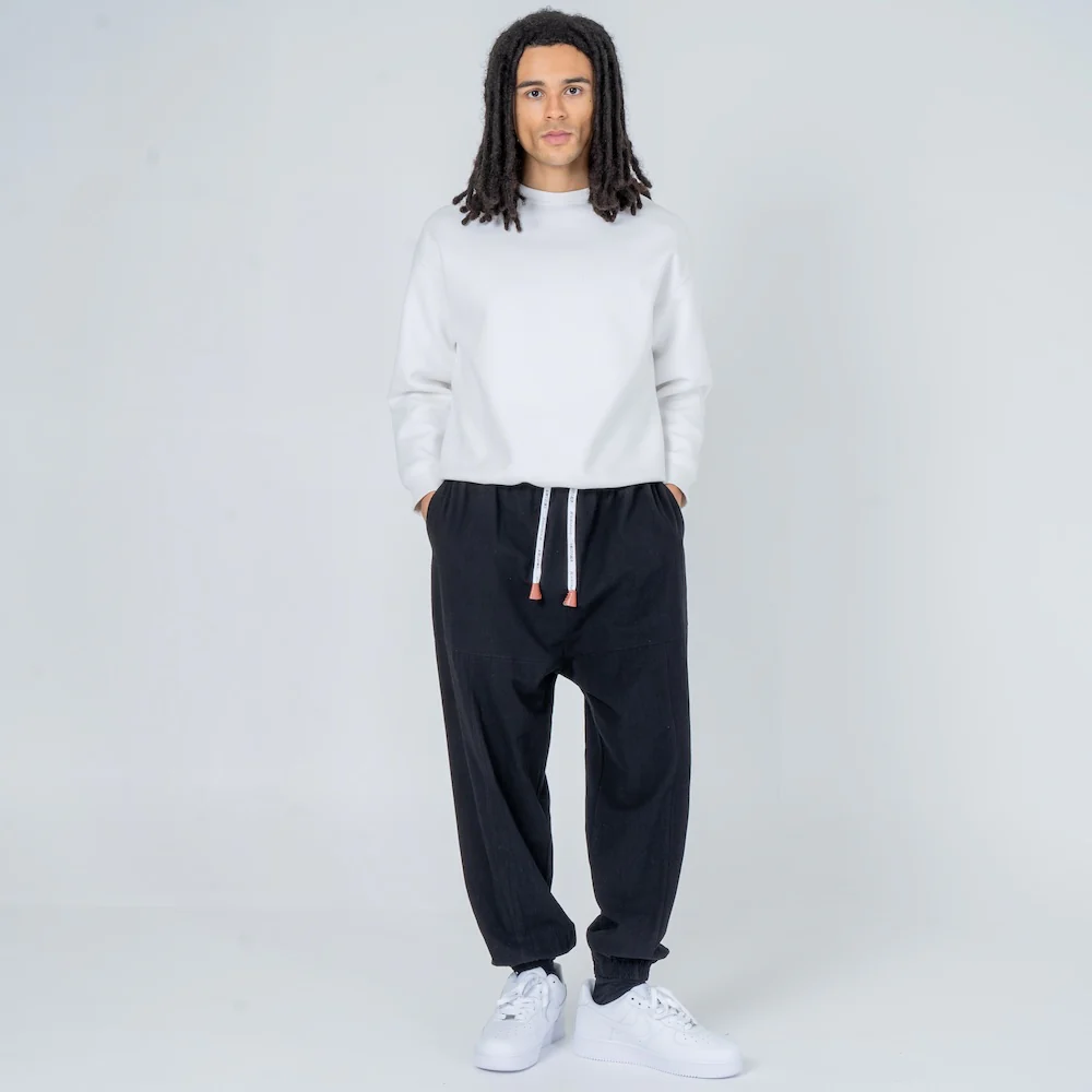 Shao - Pantalon harem confort en coton - Image 5