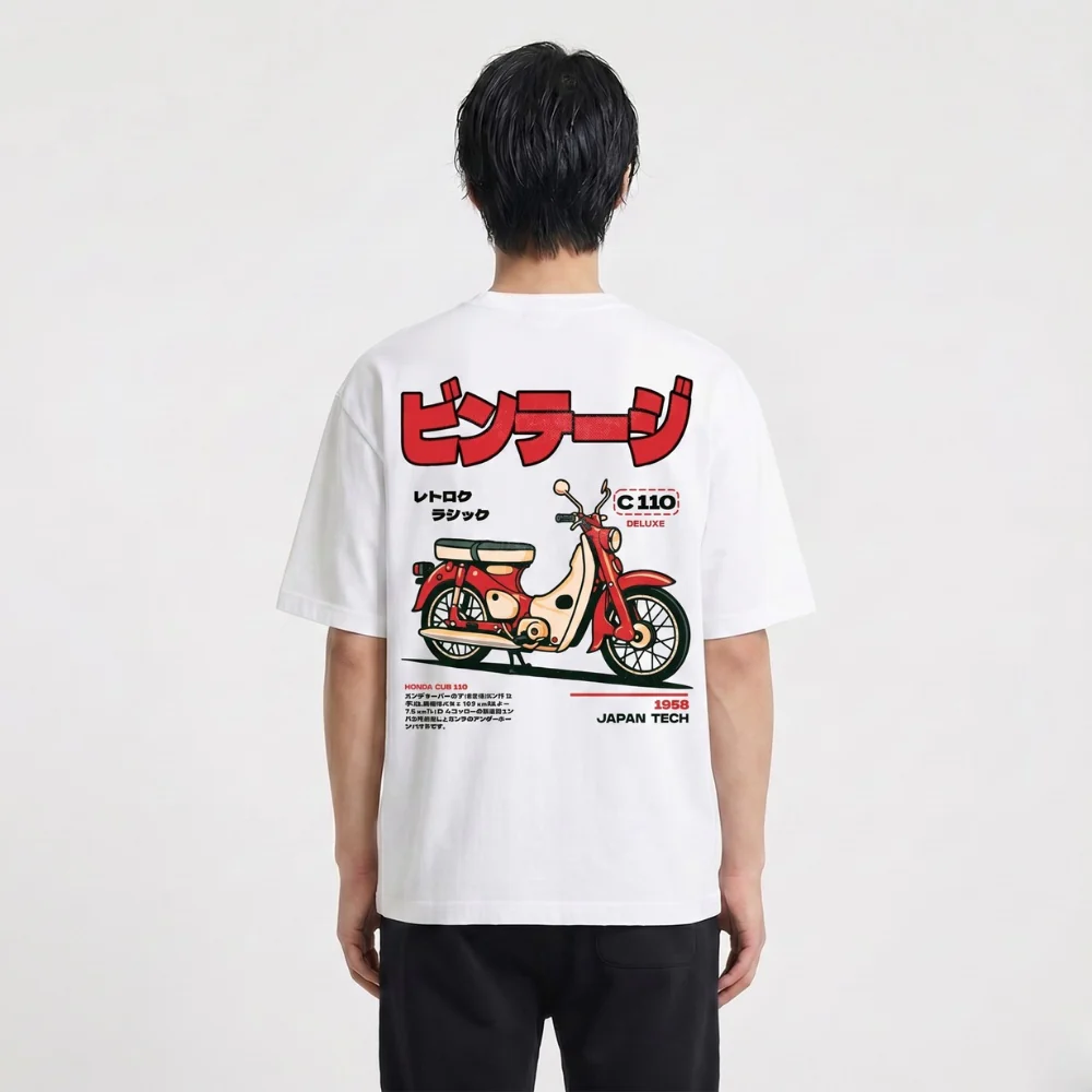 Super Cub - T-shirt japonais oversize