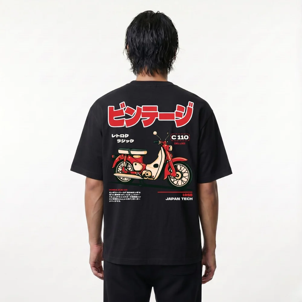 Super Cub - T-shirt japonais oversize - Image 2