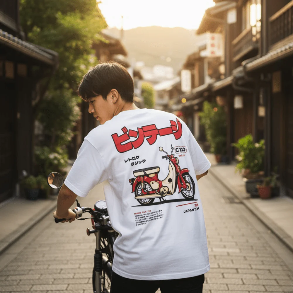 Super Cub - T-shirt japonais oversize - Image 7