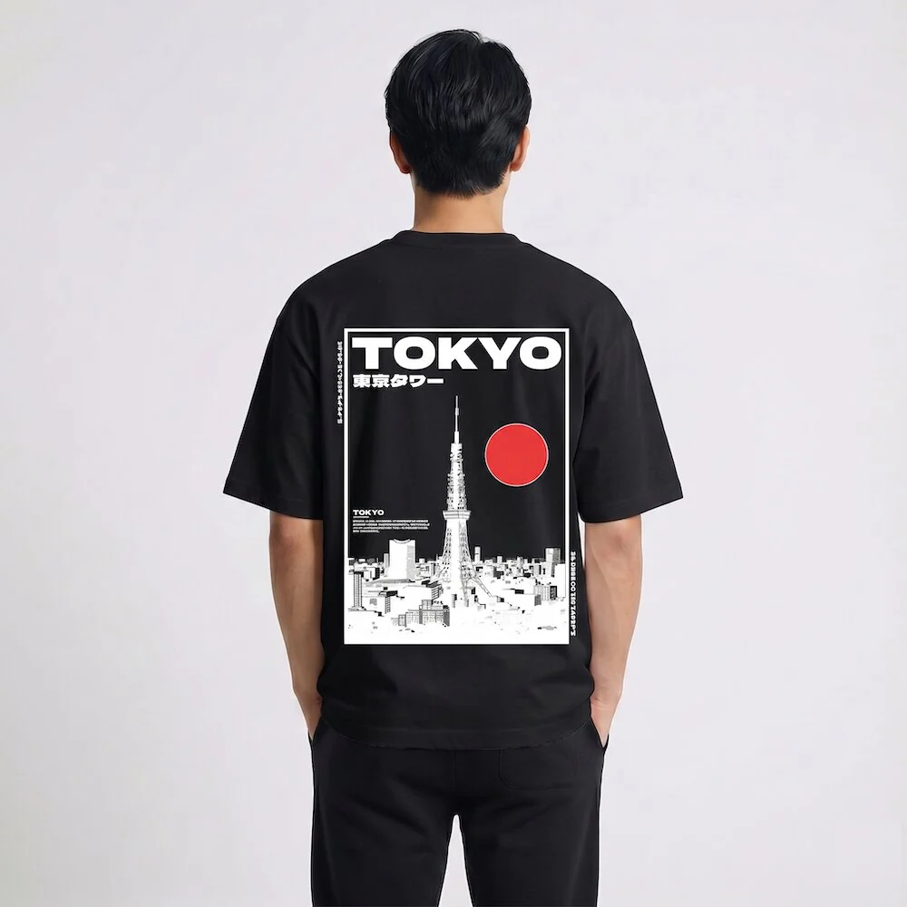 Tokyo - T-shirt japonais oversize - Image 4