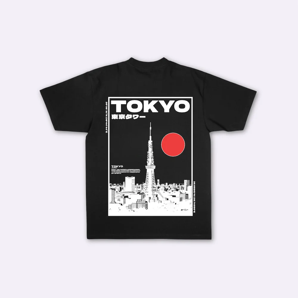 Tokyo - T-shirt japonais oversize - Image 5